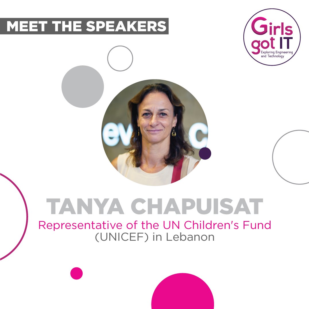 Meet our speakers! GGIT’s 9th edition’s lineup combines leadership and a pioneering spirit with creativity and ambition, to benefit our girls and inspire them throughout the day. No dream is too big! @tanyachapuisat #GGIT9 #GirlsGotIT #GGIT #GenderEquality #Youth #Lebanon