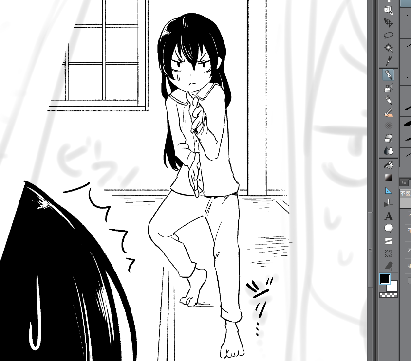 夏コミに向けてまだ全然進んでないけどいい感じに変なポーズと変な顔のンミチャ描けたので満足度高い。よし寝よう。 