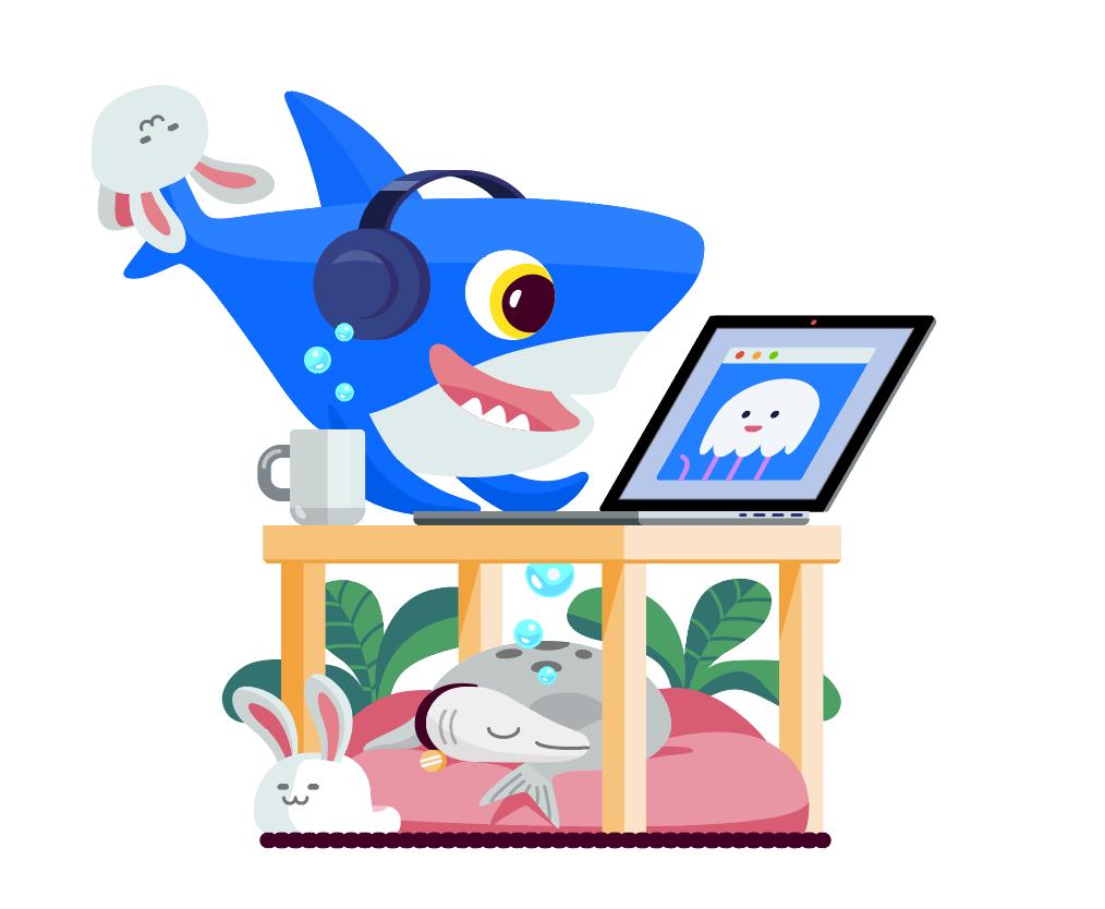 digitalocean's tweet image. Can Sammy code from any where in the world? 🦈🌎 If you&apos;re a developer, we want your thoughts on working remotely! Do you love it? Hate it? Share all the feels with us and get a limited edition remote Sammy sticker for participation! do.co/currents_remot… 💙