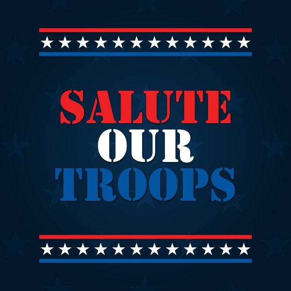 Join us as we salute our troops for #MilitaryAppreciationMonth! Throughout the month, we’re collecting highly-requested items to donate locally to our U.S. Troops, Veterans, and their families! Be sure to drop off items at any InstaLoan location! #TMXCares #TMXProjectSERV