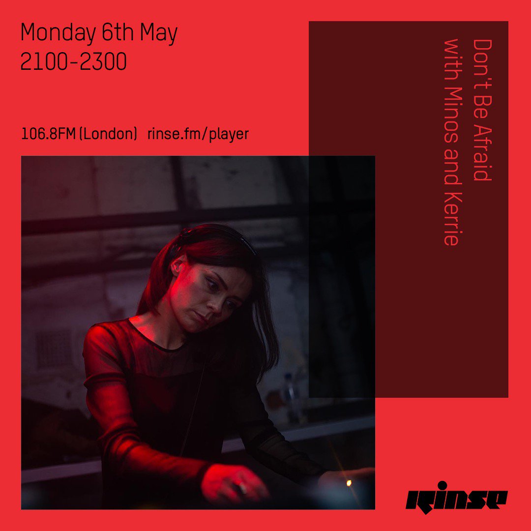 kerrie_music's tweet photo. I’ll be on the @RinseFM airwaves this Monday for the @dbarecordings takeover of the Hessle Audio show alongside my fellow label buddy Minos!  Tune in 9-11pm BST #rinsefm #dbarecordings #hessleaudio #semtek #kerriemusic #minos https://t.co/tV6iFf7kV1