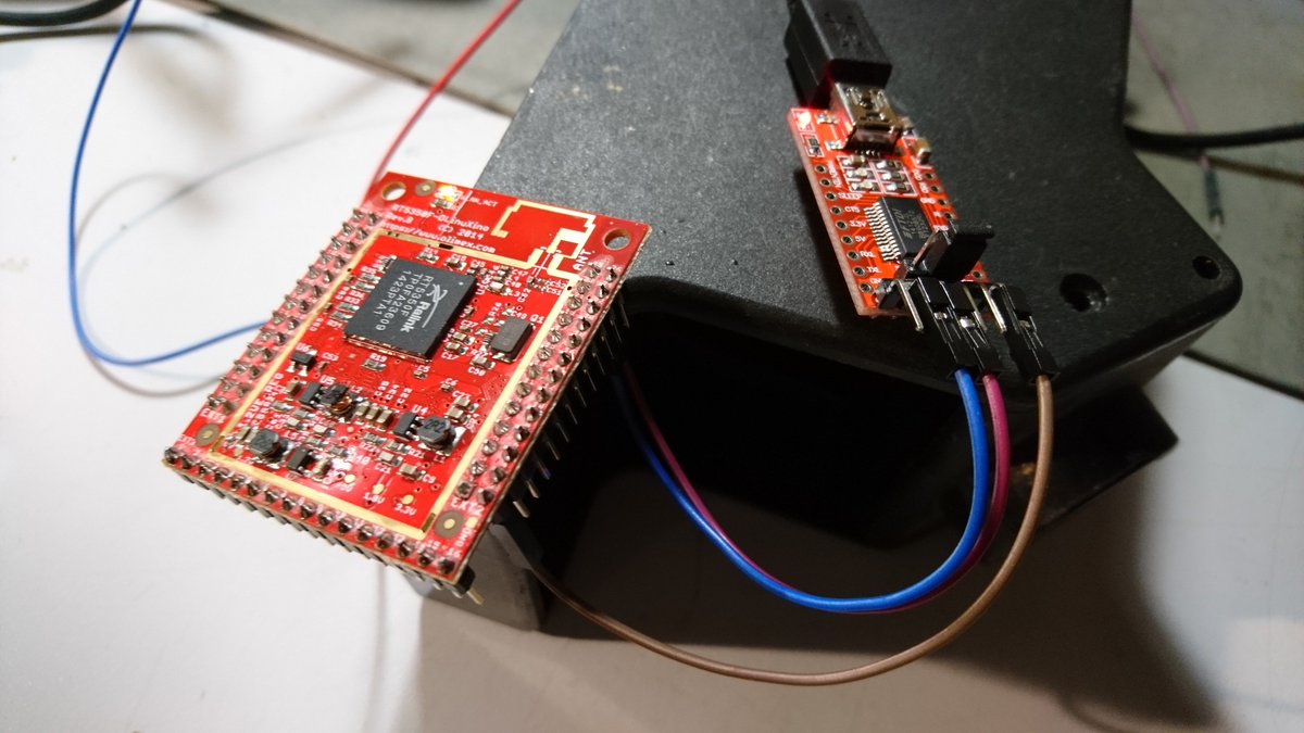 FredMenez's tweet photo. Gettin ready for our #wootdevices weekend: around midnight I managed to get a #golang helloworld running on OLinuXino RT5350F by @Olimex. Caveat: gobuild needs these opts: little endian + softfloat. Join us on may 4/5 in Paris for a deepdive @fuz_re 🤖 https://t.co/JzrWtExlTC 🎇 https://t.co/yNyQyZKERT