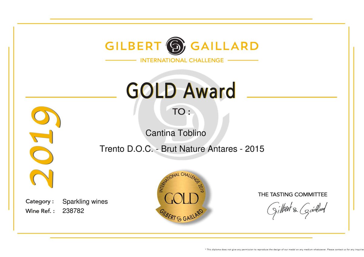 The prestigious international guide @GGWineGuide has awarded prizes to all the sparkling wines #Antares presented by @CantinaToblino! A great success for all of us to be shared with you! 🥂