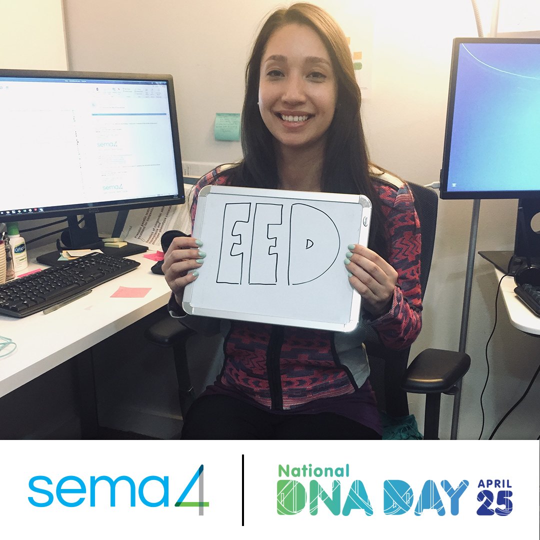 sema4's tweet photo. One final #DNADay #TBT: “My #FavoriteGene is EED because a PhD student and professor in my previous lab characterized a new syndrome (Cohen-Gibson syndrome) associated with this gene” - Saskia, Genetic Counselor #DNADay2019 https://t.co/N1vXgHInIU