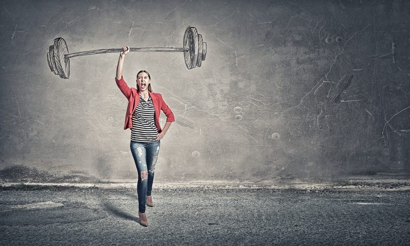 Determined to win. Человек успех. Мужчина взбирается на гору. Determined to win. In a good physical condition picture.