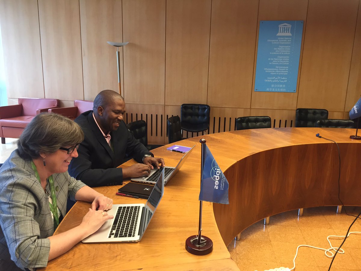 AsgharFazel's tweet photo. @IPBES MEP Co-Chairs, reviewing discussion progress on #GlobalAssessment during #IPBES7 
�� https://t.co/lsJbf29O8Y