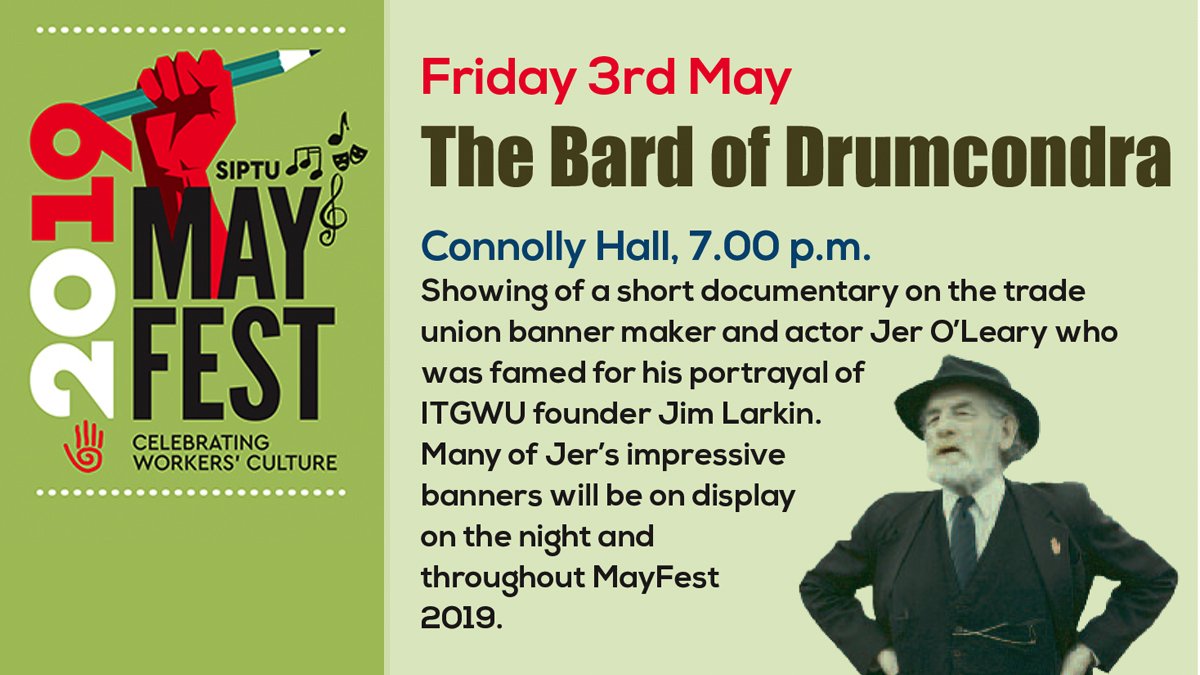 Siptu On Twitter The Bard Of Drumcondra Tomorrow Night In