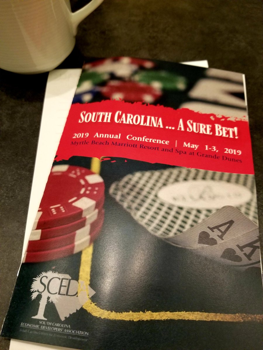 BLeighWilliams's tweet photo. @SCEDA Annual Conference is off to a great start! South Carolina is a sure bet for many reasons, but especially due to the many people at this conference! #SCEDA2019AC #TeamSC #SCEconDev https://t.co/YlGBZjdxyB