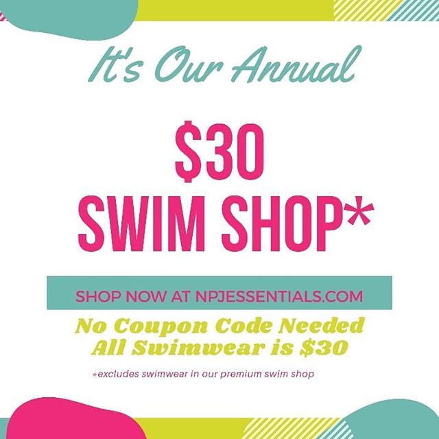 NPJPromo's tweet photo. READY...SET...SHOP!!!! YES IT'S FINALLY HERE!!! IT'S OUR ANNUAL $30 SWIM SHOP. ALL SWIMWEAR IN OUR SWIM SHOP IS CURRENTLY ON SALE FOR JUST $30 NO COUPON OR DISCOUNT CODE NEEDED. .
.
.
GET THE LOOK YOU WANT AT A PRICE YOU CAN'T BEAT!!! NEW STYLES ADDED DAILY!!! .
.
.
#swim #s… https://t.co/t4cEZbWUQZ