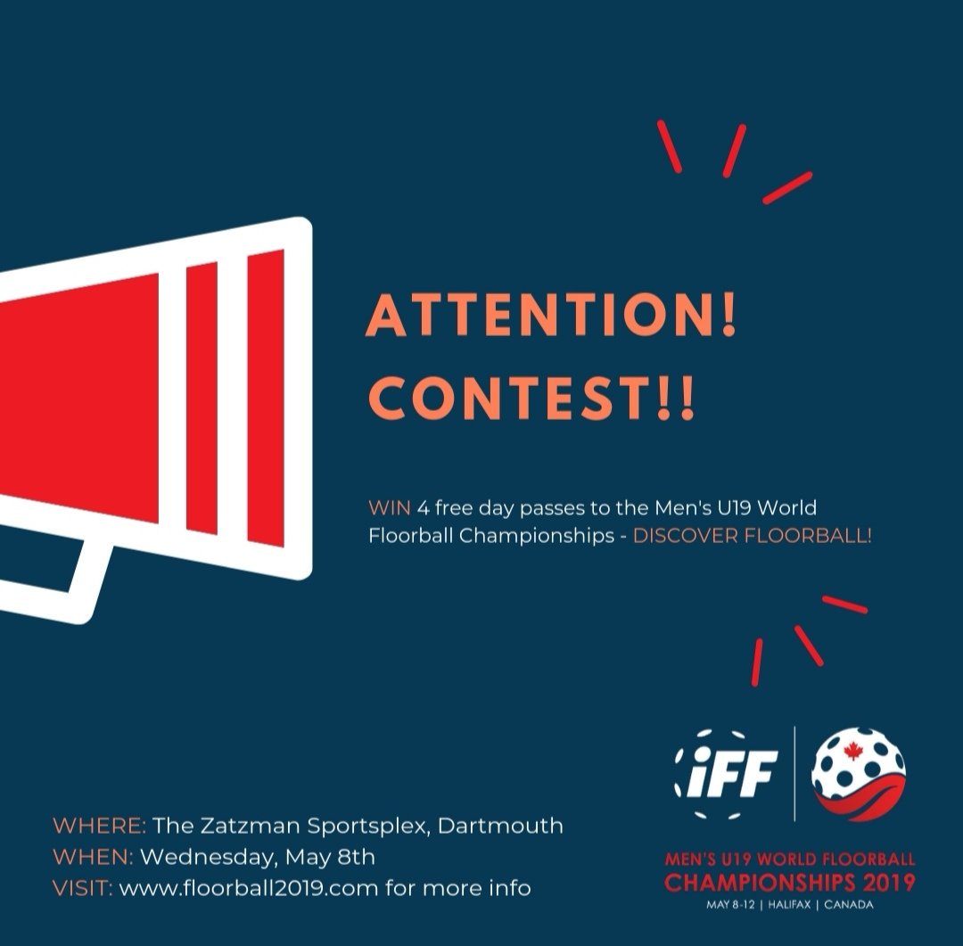 Do you follow us on Facebook? We're giving away FOUR day passes to the Zatzman Sportsplex, as well as four day passes to the Wednesday, May 8 <a href="/U19WFC/">IFFWomen's U19 World Floorball Championships</a> games! Enter here: facebook.com/14617085541680…