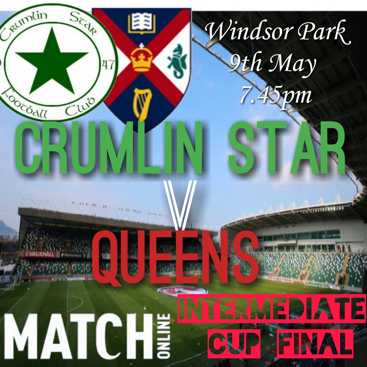CrumlinStarFC's tweet image. ⚽️🏆ONE WEEK TO GO!⚽️🏆

📣IMPORTANT IMFORMATION REGARDING NEXT WEEK'S INTERMEDIATE CUP FINAL!📣

#WeAreCrumlinStar #LetsAllGoToWindsor
#IntermediateCupFinal

💚⭐💚⭐💚⭐💚⭐💚