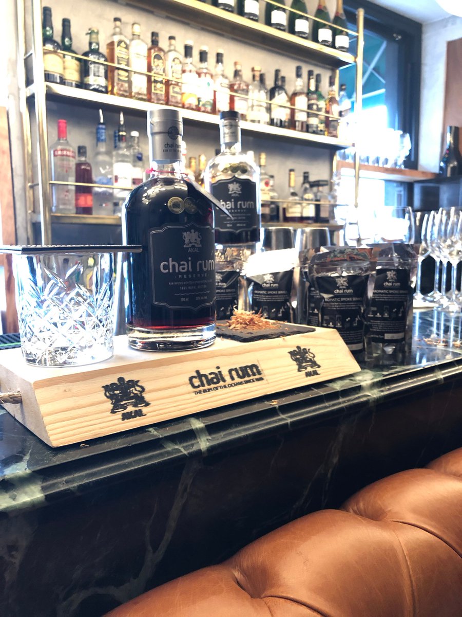 chairumglobal's tweet photo. Chai Rum Aromatic Smoking Service has just landed at the bar in @BrookwoodDublin Choose from a selection of aromatic Irish woods to change up the flavour of your favourite botanical rum. #chairum #smoking #rum #dublinbars #cocktails #dublincocktails https://t.co/zhvMYHCCXJ