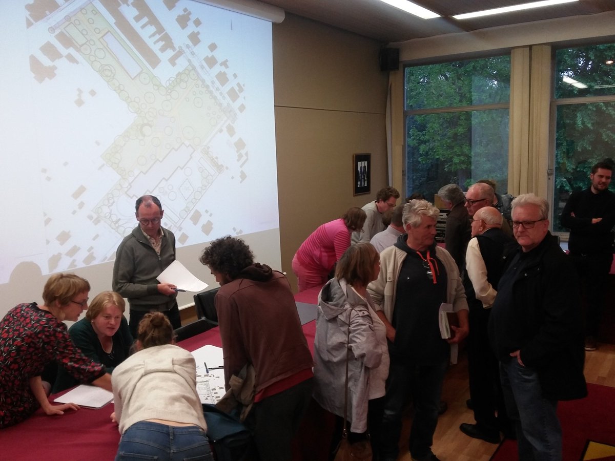 Eerste buurtparticipatie voor het schoolpark <a href="/BestuurMelle/">GemeentebestuurMelle</a>: omwonenden denken na over de toekomstige inrichting #participatie #buurtpark #praatplan #droombeelden