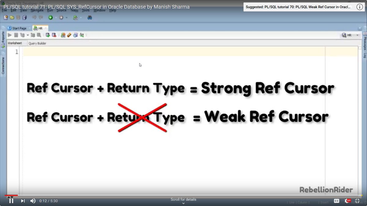 ref cursors ref cursors