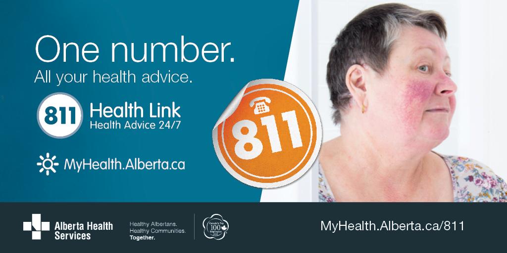 #Rosacea is a very common skin disease in people over 30. Some people get little red bumps and pimples on their face, others get burning and sore eyes. For more information, call Health Link and talk to a registered nurse or visit: bit.ly/myhealthrosacea
#AHS811