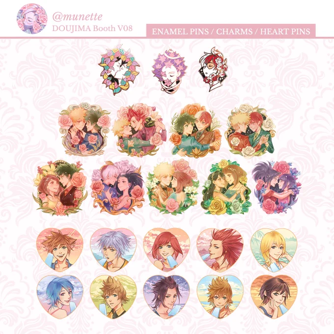 Here's my doujima catalogue/merch list!!! Ahh just a few more days!! Hope to see some of you guys there!! ☺️✨ 