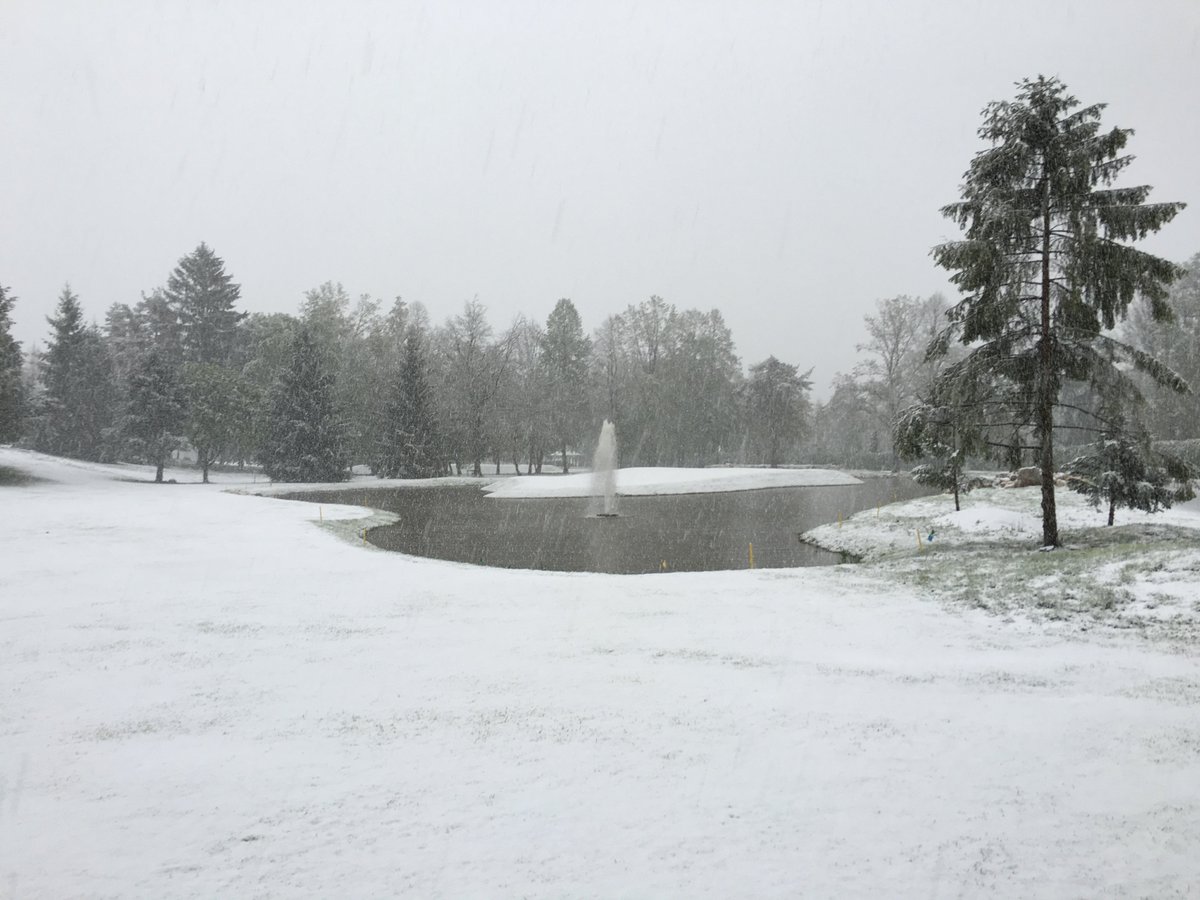 Previous Course Manager <a href="/Sim000000n/">Simon Connaughton</a> and I weren't impressed with the very late season snow that interrupted construction <a href="/royalbledgolf/">Royal Bled Golf</a> three years ago this week. Thankfully it only set us back by a few days, but also gave us some cracking photos. #ThrowbackThursday