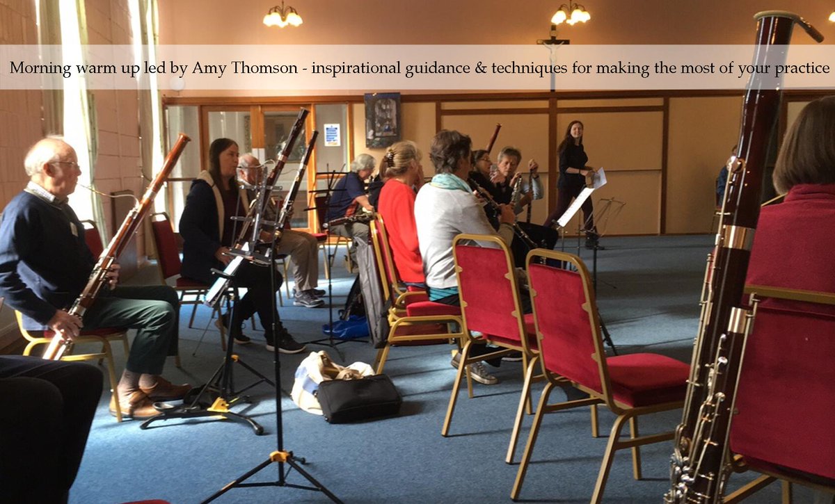 BDRSoc's tweet photo. Snapshots of today's action on our 5 day #oboe and #bassoon course at Park Place, led by Laurence Perkins &amp; John Anderson, assisted by Amy Thomson.
You can be inspired, learn from, &amp; play alongside them all at this Saturday's #DoubleReedDay - https://t.co/X3c3oaH4T1 for details. https://t.co/xPpeO8mWlD