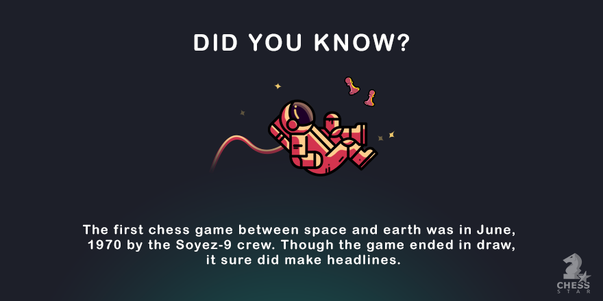 #Space  vs #Earth! Guess who won! With Chess Star, you can play with people around the planet for free. Get it now! 
chessstar.app.link/chessstar

#chess #facts #trivia #history #didyouknow #funfacts #amazingfacts #chessboard #chesslover #chesslife #шахматы #شطرنج #Ajedrez #funfacts