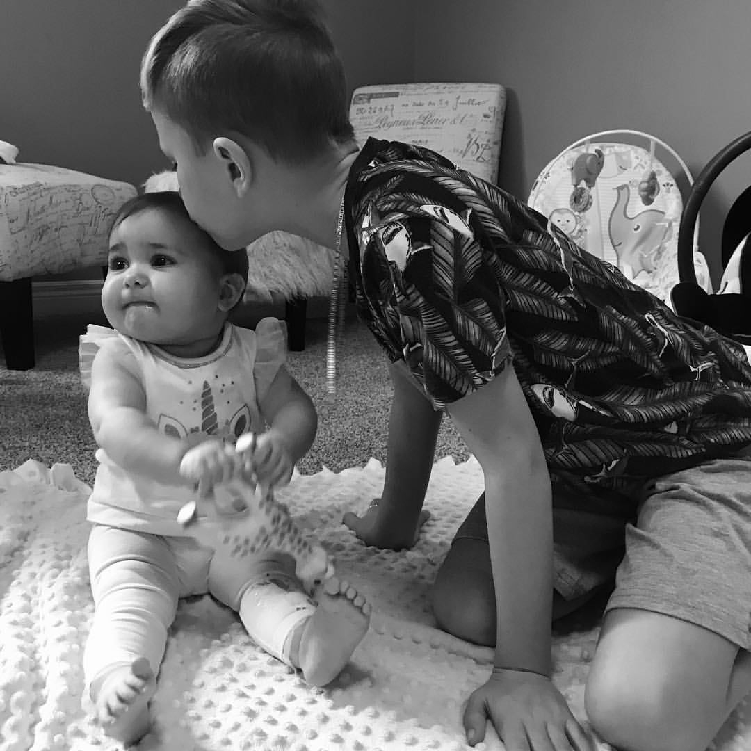 "Love being big bro" - Jaxon Bieber (jaxonbieber) via Instagram