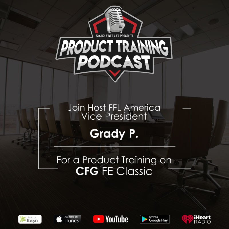 Time for the Product Training Podcast! Family First Life America VP Grady Polcyn discusses Columbian Financial Group (CFG) Dignified Choice Final Expense Classic Series. He finishes with how to sell more whole life.

PTP Ep. 16 - Grady Polcyn - CFG FE
tinyurl.com/ptp16grady