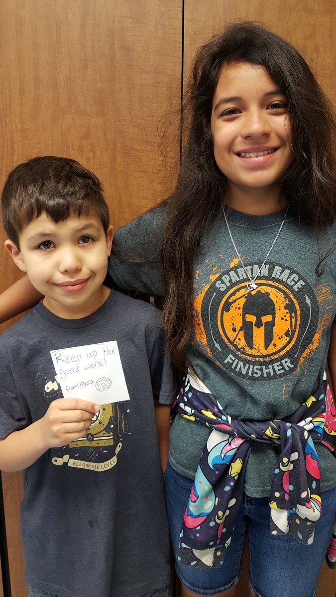 JennessDavidson's tweet photo. Wrapped up MacTEACH Jr. Peer Tutoring today. One of our tutors took the time last night to write motiational notes to ecah one of our tutees. What an inspiration! #TheNEISDWay https://t.co/RcoTMbCzvR
