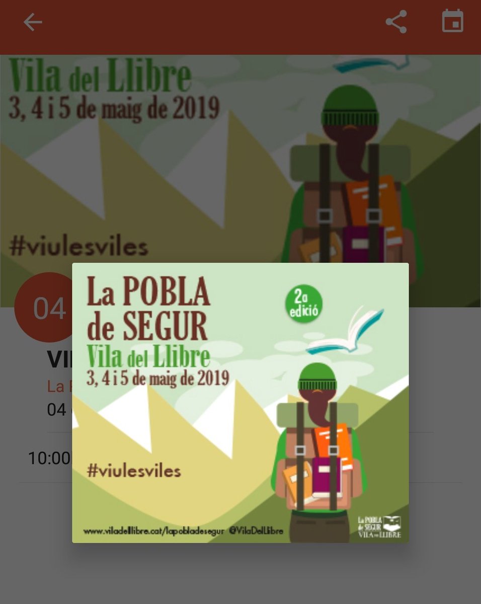 smartvila (@smartvila_) on Twitter photo A Smartvila trobareu tota l'agenda d'aquest Vila del Llibre de <a href="/lapobladesegur/">La Pobla de Segur</a>, una festa que ens encanta! 📚 😊 #Viulesviles A Smartvila trobareu tota l'agenda d'aquest Vila del Llibre de <a href="/lapobladesegur/">La Pobla de Segur</a>, una festa que ens encanta! 📚 😊 #Viulesviles