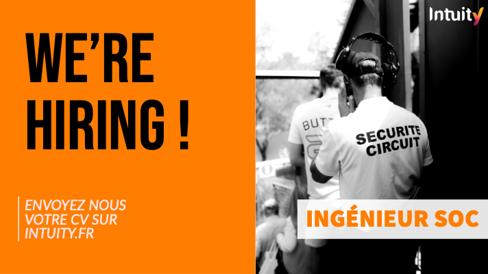 intuity_fr's tweet photo. 👋 On recrute ∙ Si quand on te demande de nommer les trois choses les plus importantes dans ton boulot, tu réponds sécurité sécurité et sécurité, alors ce job est fait pour toi ! On recherche un #IngenieurSOC à vos candidatures 👉 https://t.co/iIo94Uj0Hq https://t.co/FKNnYfIW3i