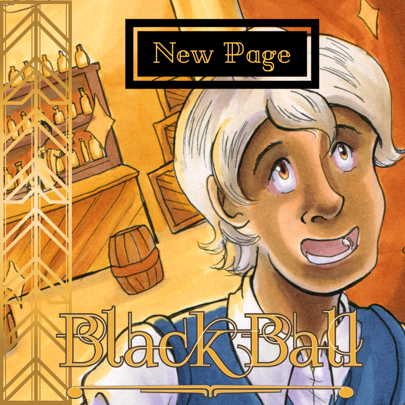 MelissaJMassey's tweet photo. 🍸Chester's dreams of grandeur and bootleg, on today's Black Ball!🍸
Read it here: https://t.co/hSoTYhKAwO  

#webcomics #indiecomics @promotecomics @InkUnder @YourWebcomics @WebcomicLibrary @WebComicNetwork #webcomicchat https://t.co/3Ue3EcpPRW