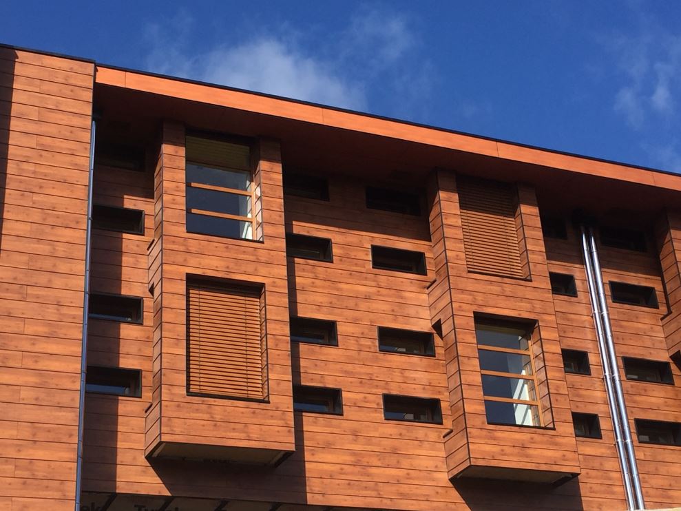 CEIMaterials's tweet image. RT: @Fundermax_US Durable woodgrain decor creates a sleek, natural design for this dormitory in Chile. 
With #fundermax #forpeoplewhocreate

Architect Gonzalo Huerta