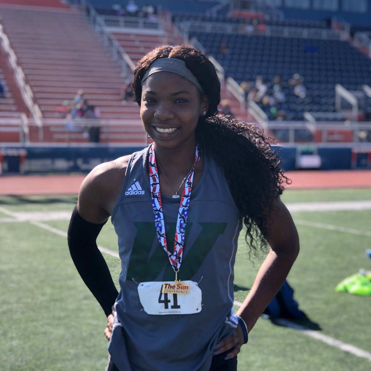 WebberTFXC's tweet photo. This past weekend J’nai Taylor long jumped a National B standard jump of 5.70m (18’8.5) to win The Sun Conference Championship. She will now jump at the National Meet in Gulf Shores, AL at the end of the month 🎟🥊 #webbertf #longjump #NAIA https://t.co/8OJaHC1Q0M