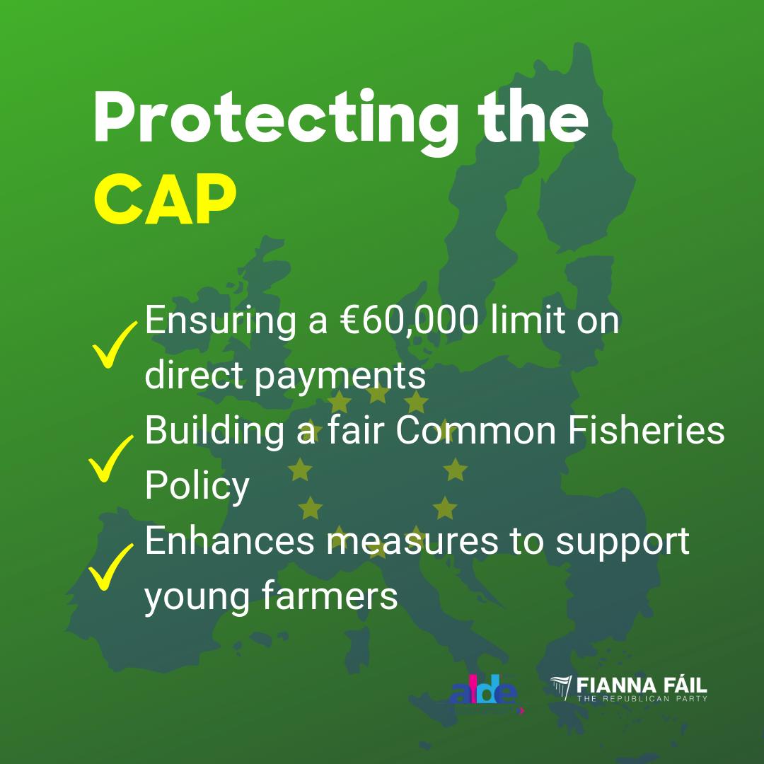 fiannafailparty's tweet photo. The Common Agriculture Policy is the founding cornerstone of the European project. It supports farm families, sustains rural communities and protects our environment. 

Fianna Fáil will fight for a fair and fully funded CAP. #MakingEuropeWork https://t.co/IlJsxP2J8n