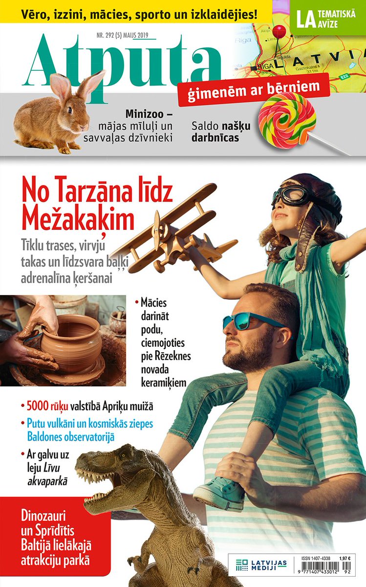 Tematiskā Avīze, kuras autors ir tūrisma gids Zigmunds Bekmanis, rosinās doties neiazmirstamos ceļojumos ģimenes ar bērniem, lai baudītu kopā būšanas prieku, atpūstos, izklaidētos un uzzinātu ko jaunu no Kolkasraga līdz pat Daugavas lokiem. Meklējiet šeit: veikals.la.lv