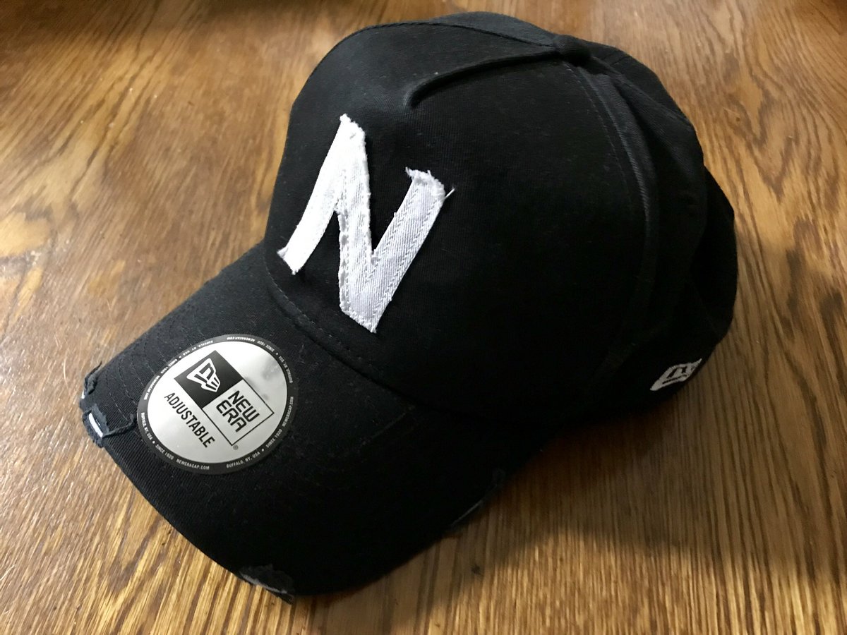 昨日、買った帽子。 #大垣西 高校、野球部の帽子にそっくりだったので