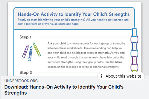 ComplexLearners's tweet photo. "When your child has learning and attention issues, you may sometimes be so focused on what your child needs to improve that it can be hard to see his strengths." - @UnderstoodOrg https://t.co/Uykd63YLok #learningissues #attentionissues https://t.co/7TPInOZm2Y