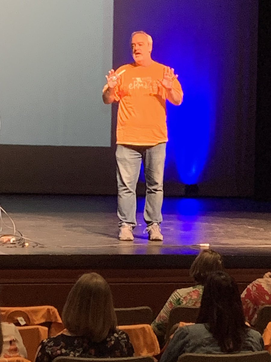 MrsKane722's tweet photo. Such a great key note! 🤣#cgmd19 #MdTOY19 #gerrybrooks https://t.co/OOEPGLoXgV