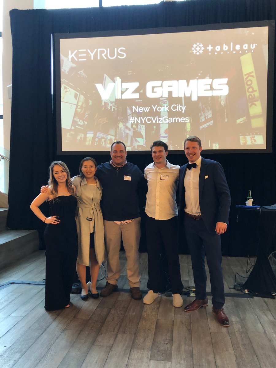 MDvizBI's tweet photo. Great time at the #NYCVizGames last night.  Congrats to @j_olsufka on the win and a great dashboard by Minyeong.  Thanks to @KeyrusUS &amp; @tableau for putting on a great event, check out the dashboard I attempted to build in 20 minutes at the link below:
https://t.co/mMAZE9CpE4 https://t.co/vofRTtfQXR