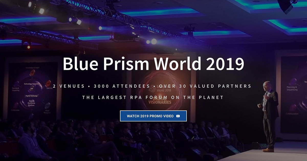 blue_prism's tweet image. #BluePrismWorld Orlando is less than a month away! Get ready for 2 days of unmissable automation excellence where you’ll learn from, share with, and be inspired by colleagues and industry thought leaders. bit.ly/2Gy3i8Y