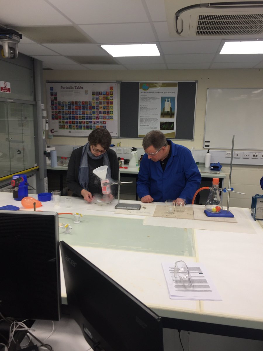 OU_chemistry's tweet photo. Lights, camera....getting ready for the @S111_OU_J @S111_OU_B  labcast tonight! @OU_STEM @OpenUniversity @S112_OU https://t.co/QxitOh7SHi