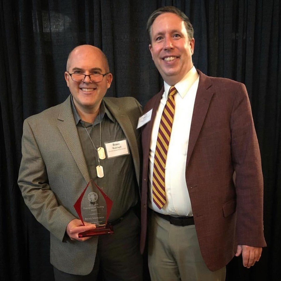 FSUCOSSPP's tweet photo. Social Entrepreneur-in-Residence Bruce Manciagli also received a University Teaching Award.🏆The award is student-oriented with nominations submitted each year by students and alumni in recognition of excellence in undergraduate and graduate teaching. Congrats, @bmanciagli! https://t.co/oF6nE9z8YK