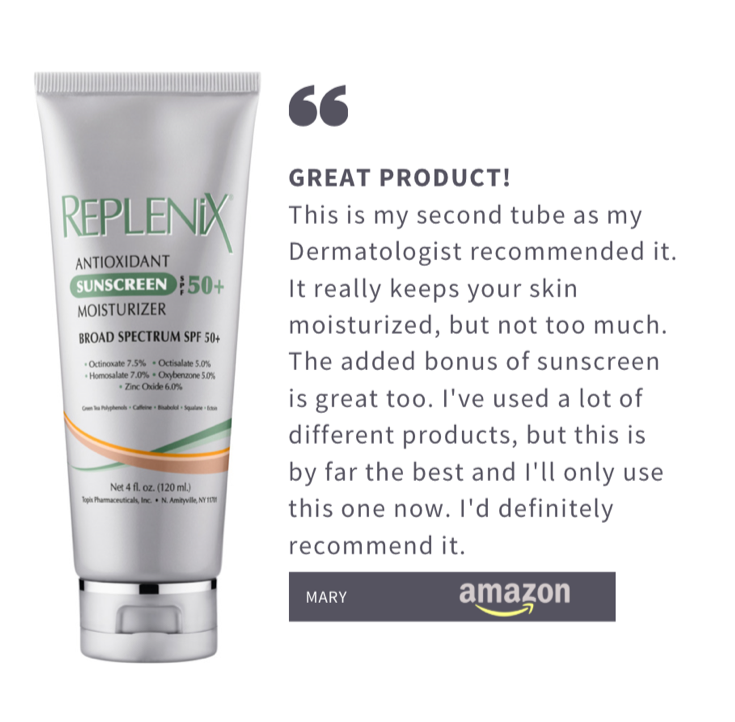 replenix's tweet photo. We love hearing how #Replenix helps keep your skin π―. Our Antioxidant Sunscreen Moisturizer SFP50+ is lightweight and moisturizing and provides broad-spectrum coverage from skin damaging UVA/UVB rays. #ReplenixResults #SpringintoBeauty https://t.co/rOQ3n0tM8x