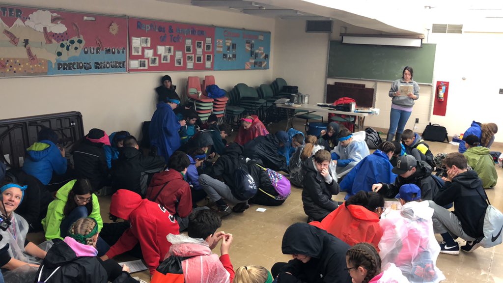 A little rain won’t stop these kids