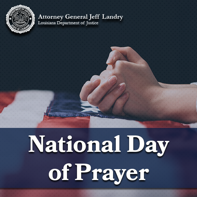 Today, Sharon & I ask you to join us in praying for our state, our nation, and our elected leaders, especially for our President @realDonaldTrump #NationalDayOfPrayer