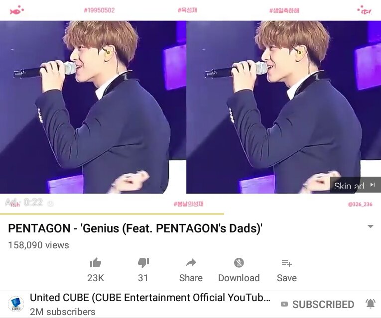 unilove_ptg's tweet photo. YouTube ads like this everyday and I'm blessed 😇
감사합니다 @326_236
@OFFICIALBTOB #HappySixDay #비투비_3대리더_절대막내_성재_생축 https://t.co/oNUJ9SXW4i