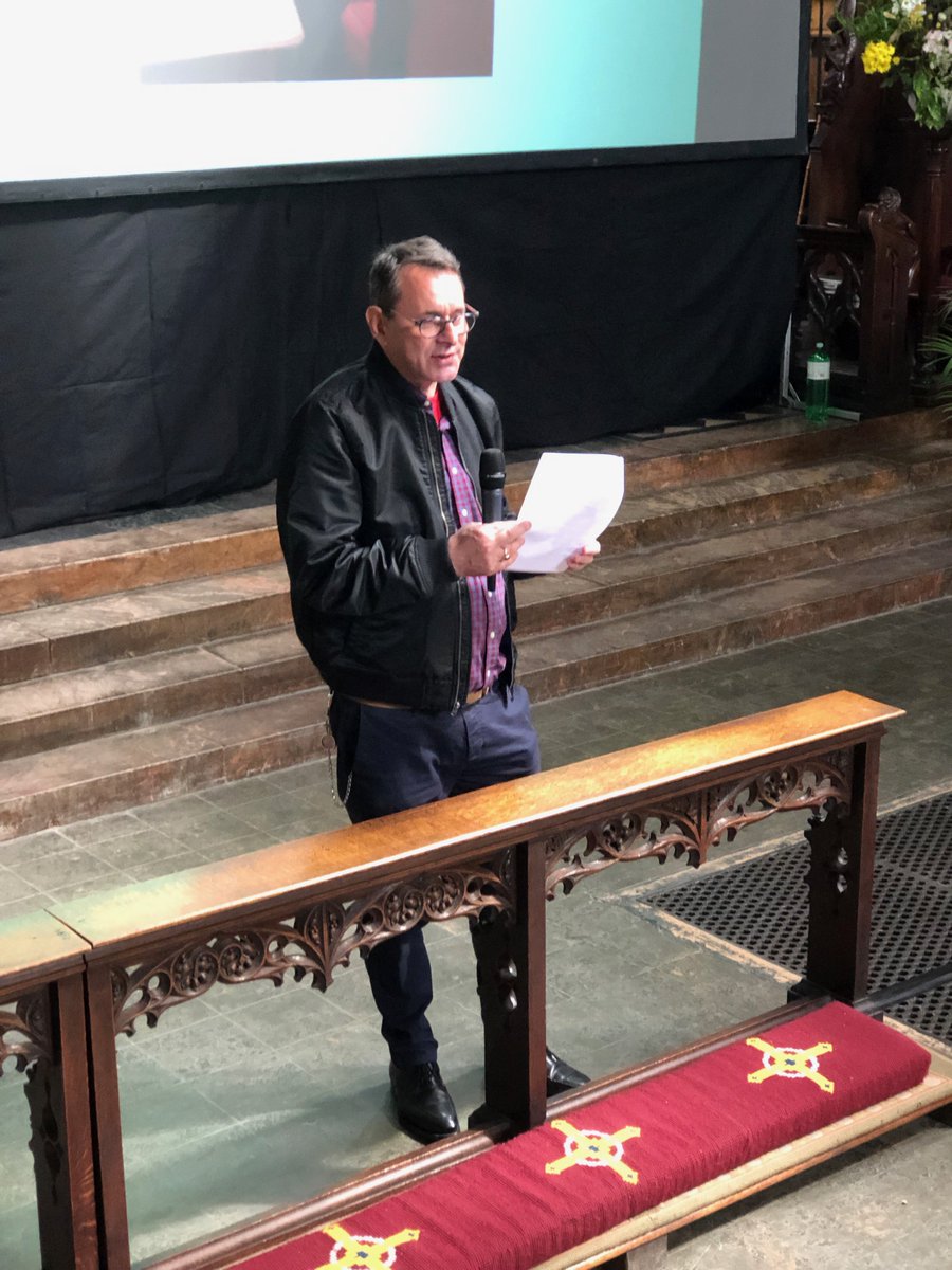 LindaAWade's tweet image. Moving presentation before the twin screenings of films produced by  #CarolineTodRichardson on the life of Earl's Court hero Father Bill Fitzpatrick @StCuthbertEC for @AIDS_Orphan @THTorguk @saveEarlsCourt @KCLibDems @ECHist37