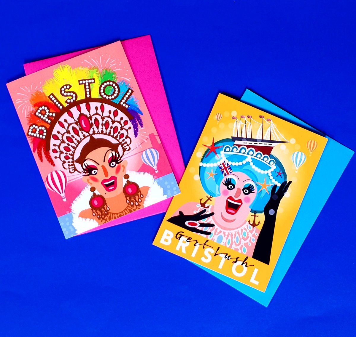 cardshackltd's tweet photo. We're so happy to be stocking @lifesadragcards 🌈 Our customers are loving them and so are we!!

#lifesadrag #lifesadragcards #dragqueens #cheeky #gertlush #brizzle #humour #greetingcards #birthdaycards  #birthdays #colour #cardshackbristol #cardshackltd #cardshack #thearcade https://t.co/ZEoAAJigZO