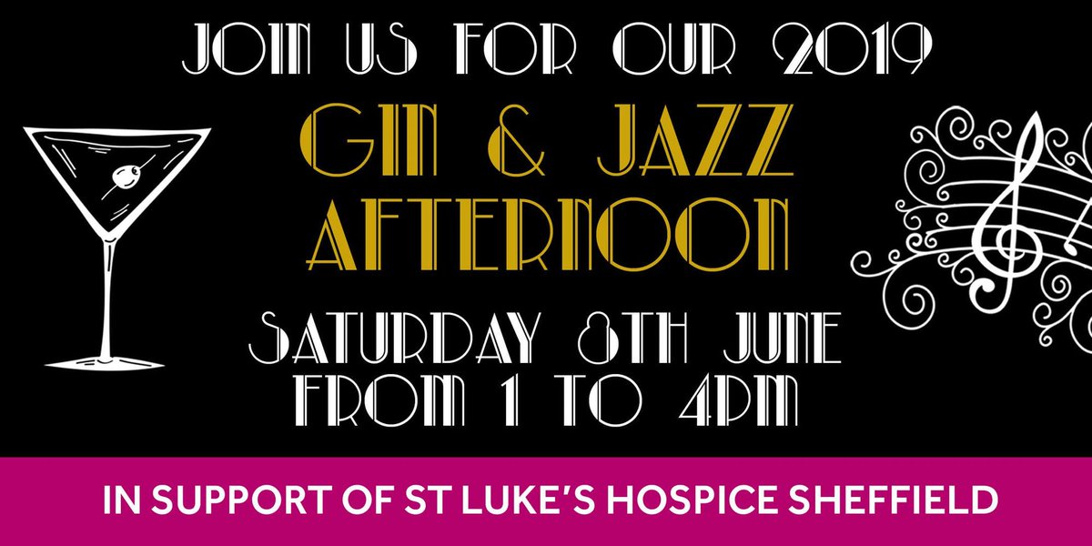 ponsford_1893's tweet photo. Back again by popular demand...Our second Gin &amp; Jazz Event in support of St Luke's. Come and join us on Saturday 8th June. Get your tickets here > https://t.co/wVGmYbvXJm https://t.co/HtEdyrHyhw