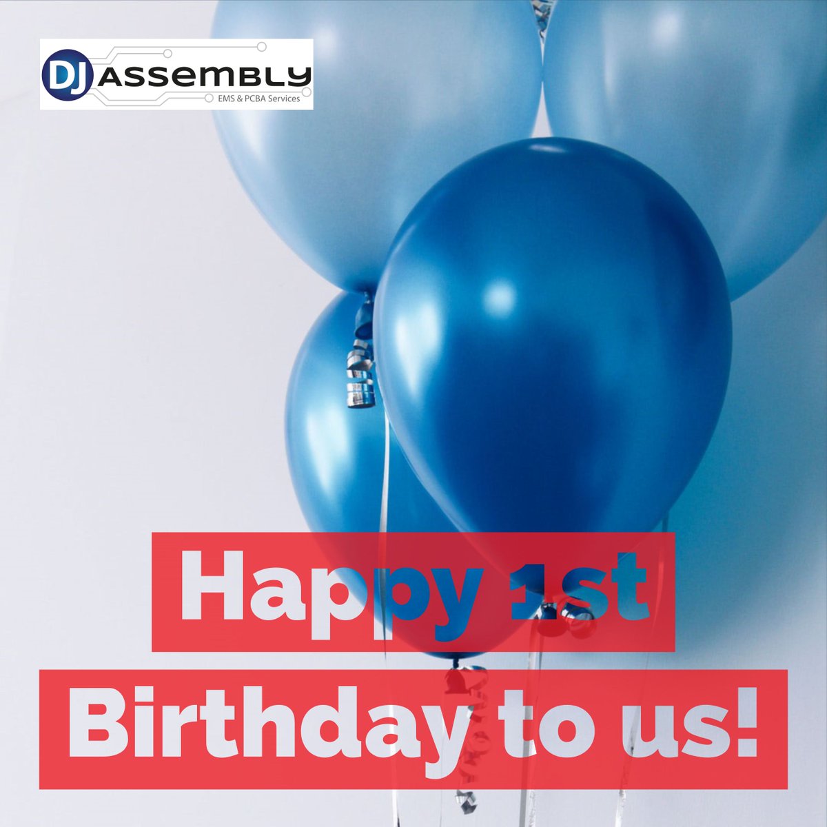 DJAssemblyLtd's tweet photo. 😆 Yay!! 🎈 Happy 1st Birthday DJ Assembly Ltd  🎈
Here is to another year of growth and success! 🎉 https://t.co/DxLrDuUWok
