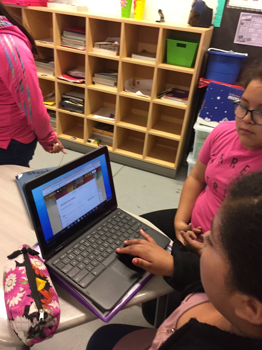 AngJohnson9's tweet photo. @ABStrawn 5th graders navigating steps of scientific research: identified a subject of inquiry, population and sample size, and methods of collecting and recording data. Integrating technology to make data collection quick and easy with Google forms. #ABSProud #LockhartLeading https://t.co/HGbajNk1Nx