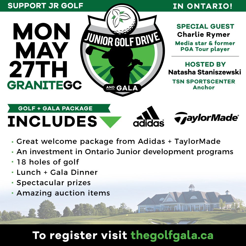 Support the 2019 Junior Golf Drive &amp; Gala in advance by checking out foursomes available in our online auction. ebay.ca/sch/golfontari… And get your groups / tickets in now as well! Space is filling up fast for the day. #shapinglivesthroughgolf #supportingjrgolf